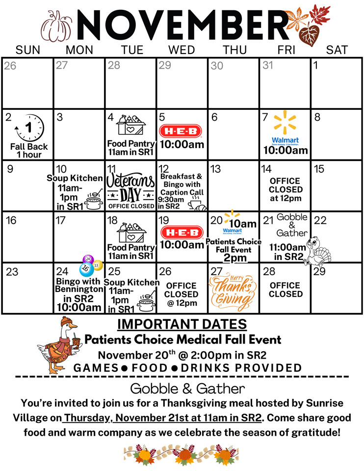 November 2025 Calendar