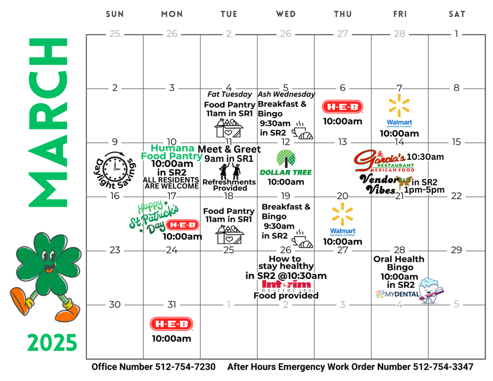 March 2025 Calendar