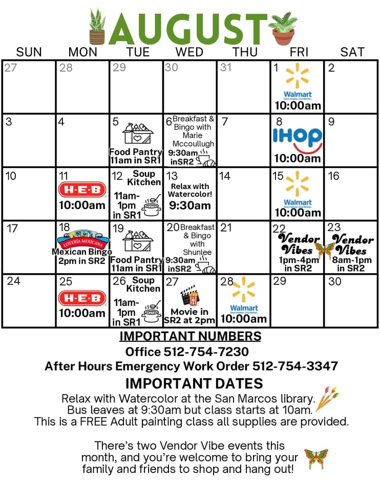 August 2025 Calendar